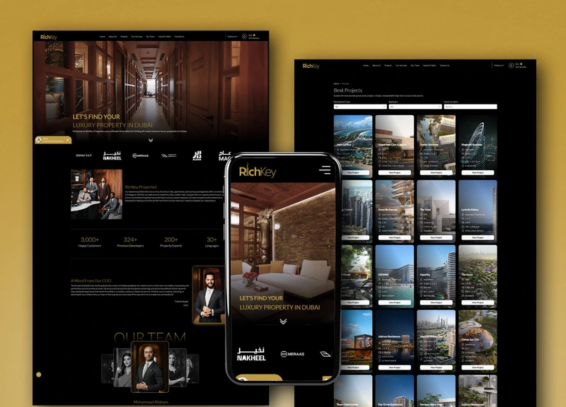 RichKey Properties website portfolio