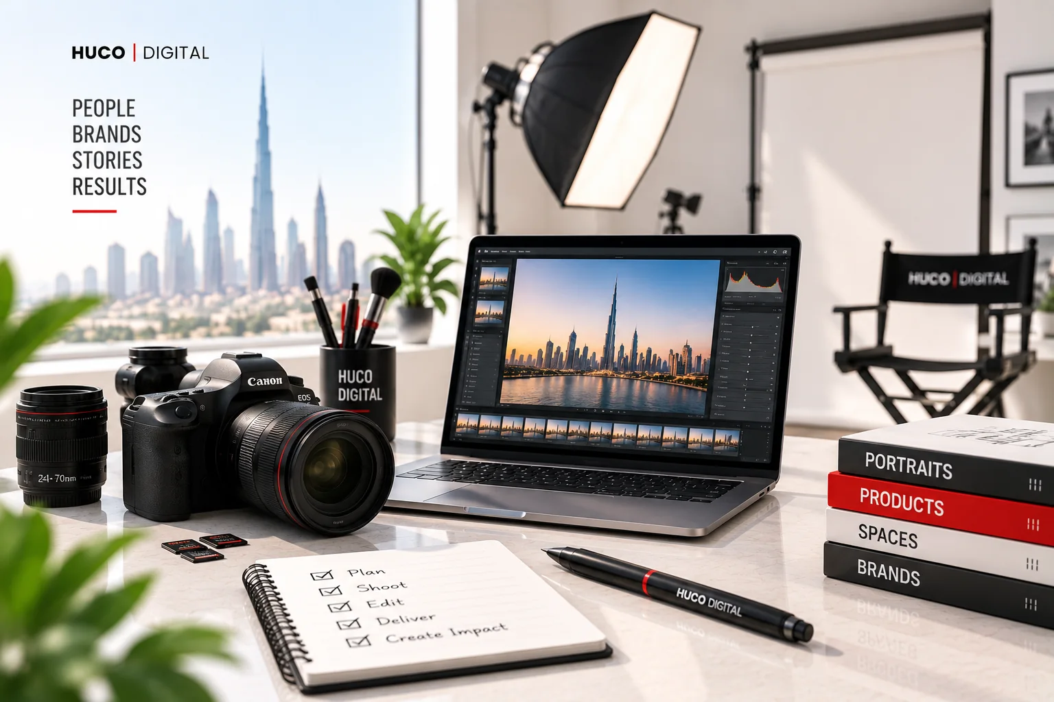 Make the brief visible in every frame.